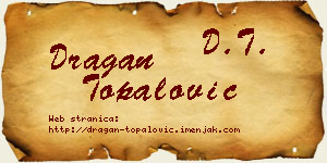 Dragan Topalović vizit kartica